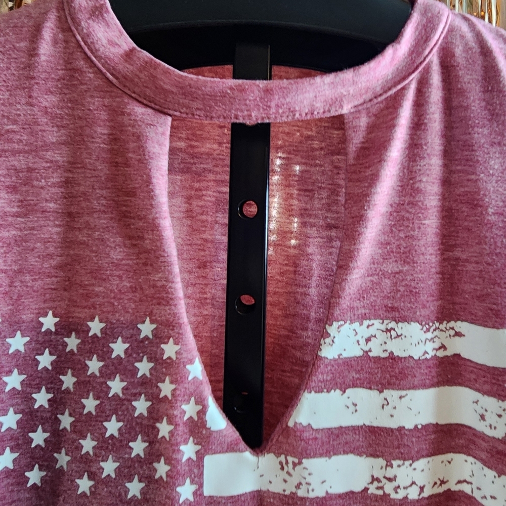 Flag Screenprint Sleeveless Top - Picture 3 of 8